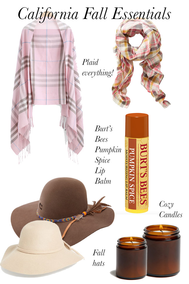 California Fall Essentials - keep these items on hand for when it doesn't feel like fall