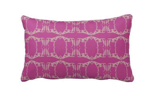 Colton in Pimlico Pink Horse Print Pillow