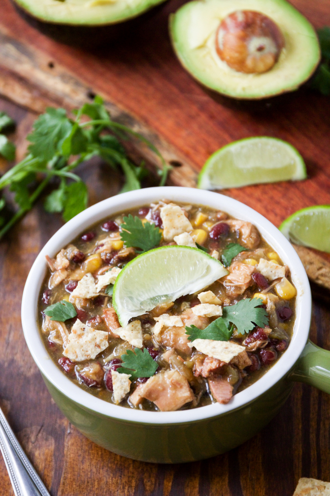 Verde Chicken Chili, this is such an easy crockpot recipe
