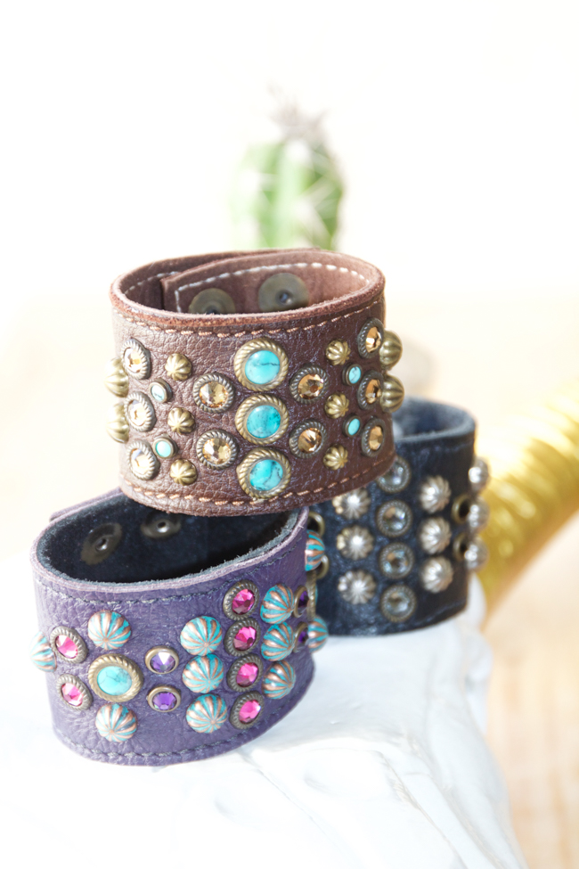 Sweet Antics Collection leather cuffs