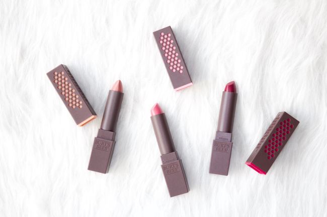 Burt's Bees lipsticks are all natural and come in 14 beautiful shades