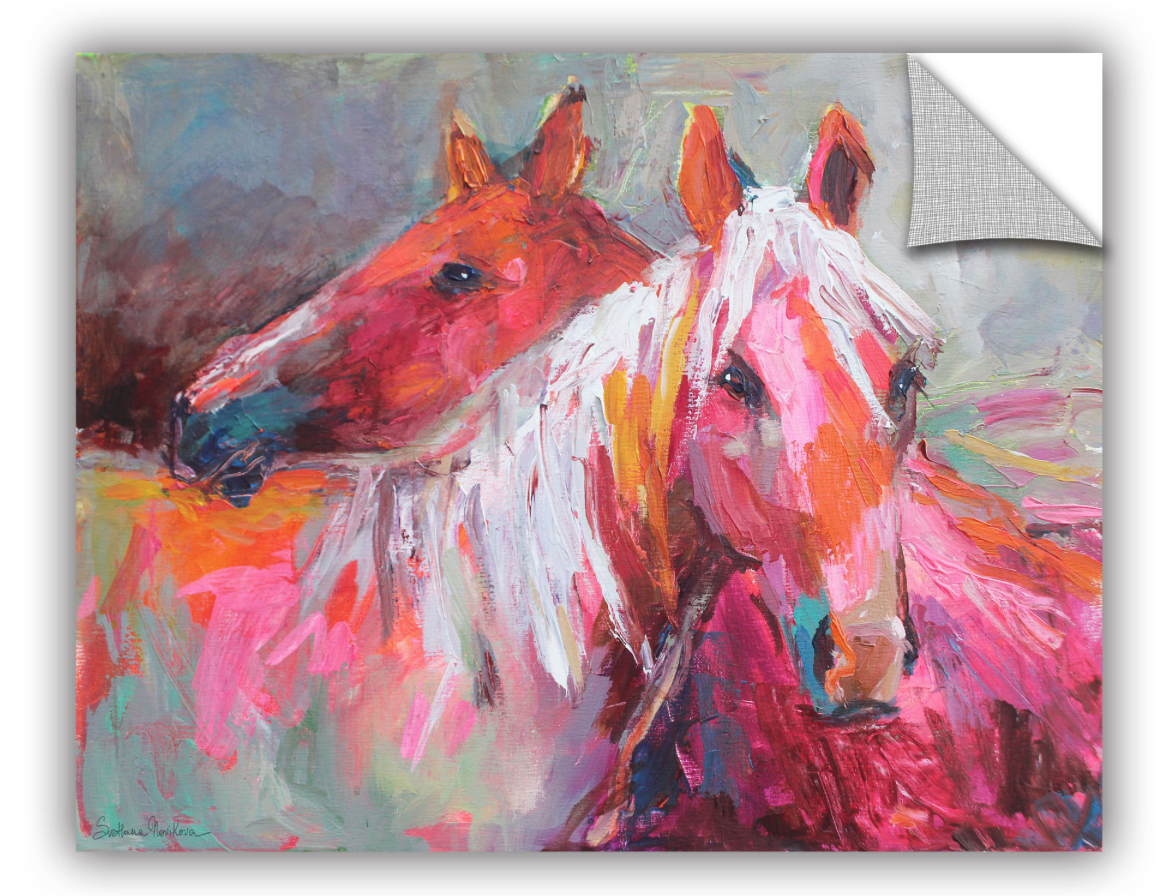 Colorful horse art decal