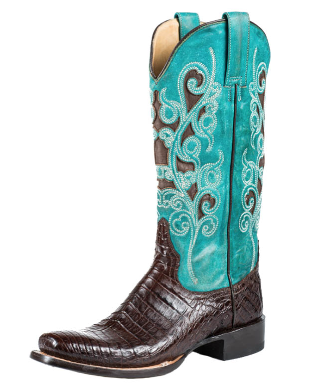 Stetson Alia narrow square toe cowboy boots