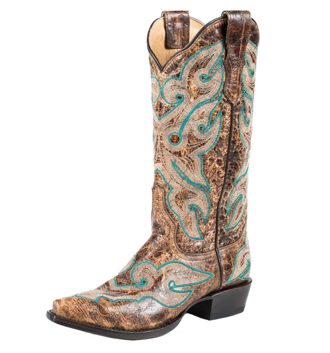 Stetson vintage snip toe cowboy boots