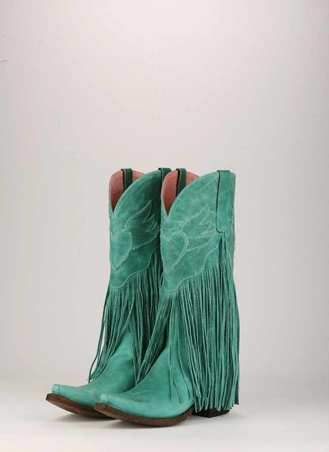 Junk Gypsy Dreamer boots in turquoise