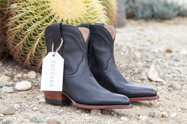 Tecovas Penny roper style boots in midnight calf