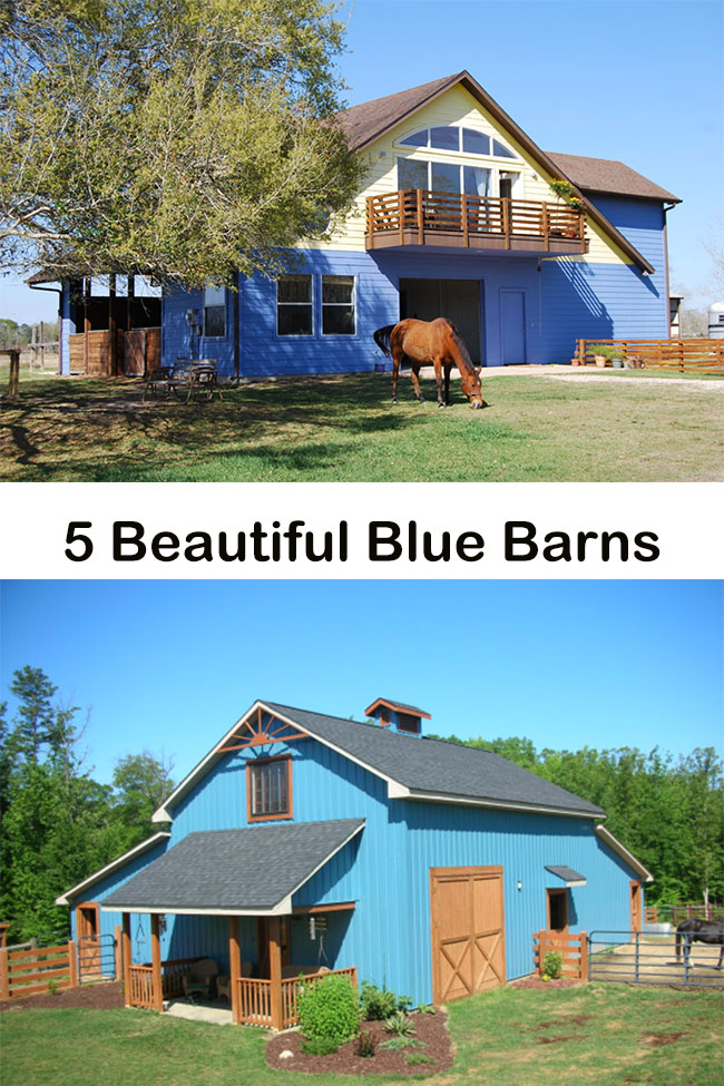 5 Beautiful Blue Barns