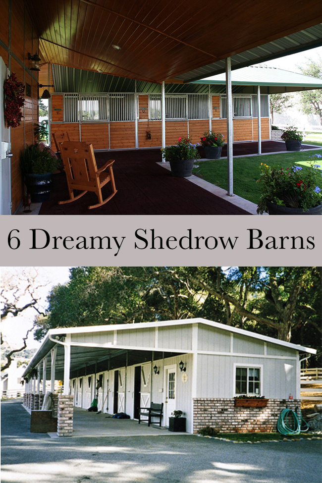 6 Dreamy shedrow barns