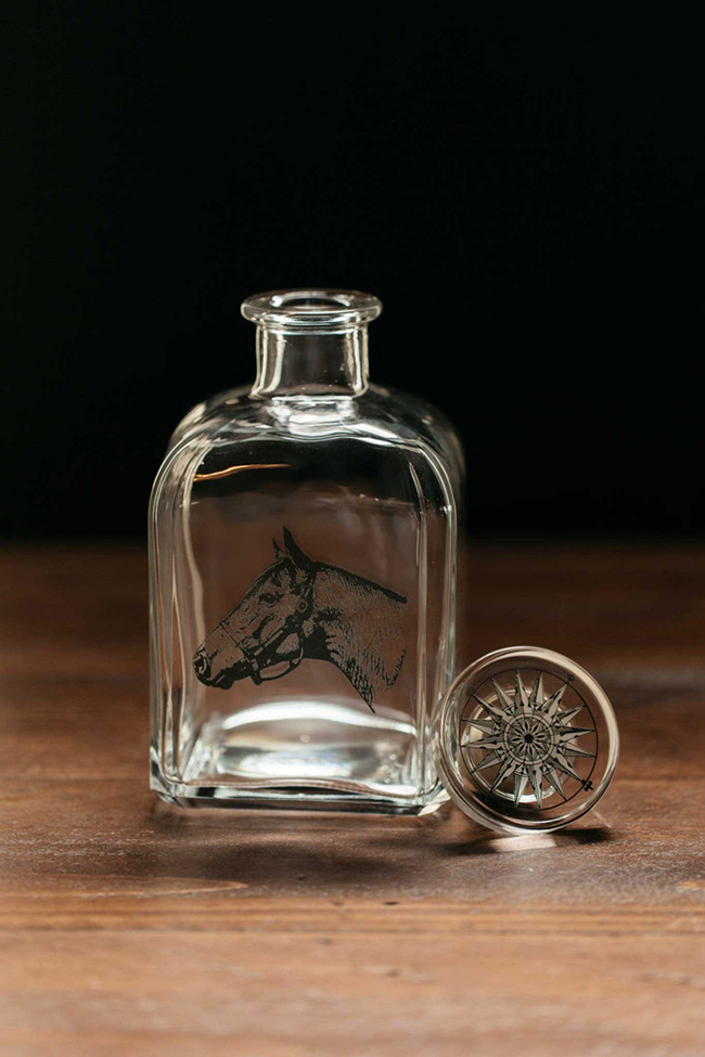 Seabiscuit decanter offers charming equestrian style