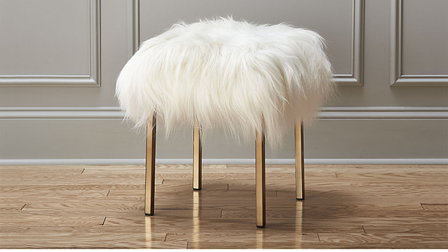 Sheepskin Stool