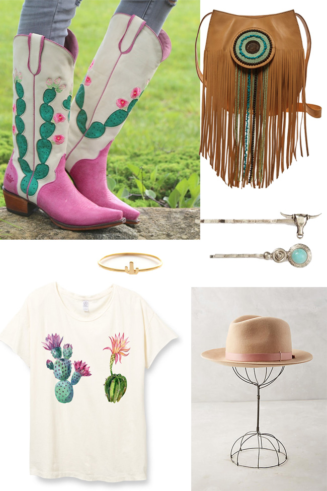 cactus love and cowboy boot styling