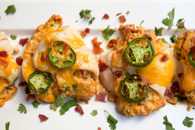 Stuffed jalapeno popper chicken breasts - these are amazing! 