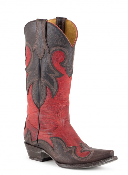 red and black Old Gringo boots