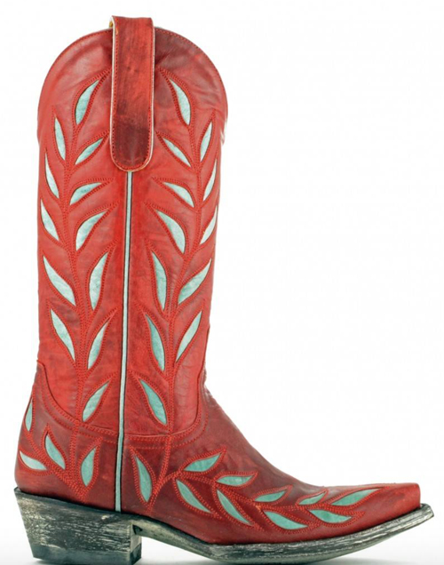 red and turquoise Old Gringo boots