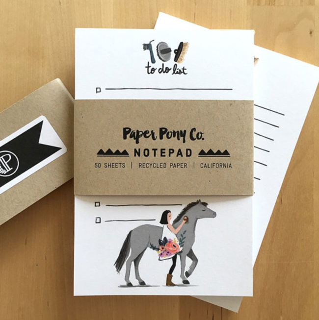 Paper Pony Co. notepad