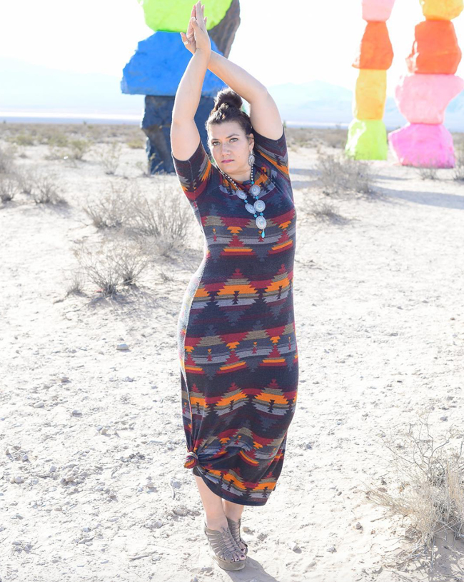 Wrangler dress in the desert