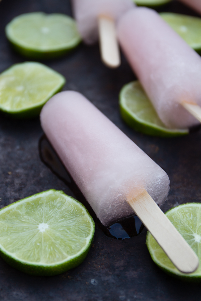 Prickly Pear Limeade Popsicle