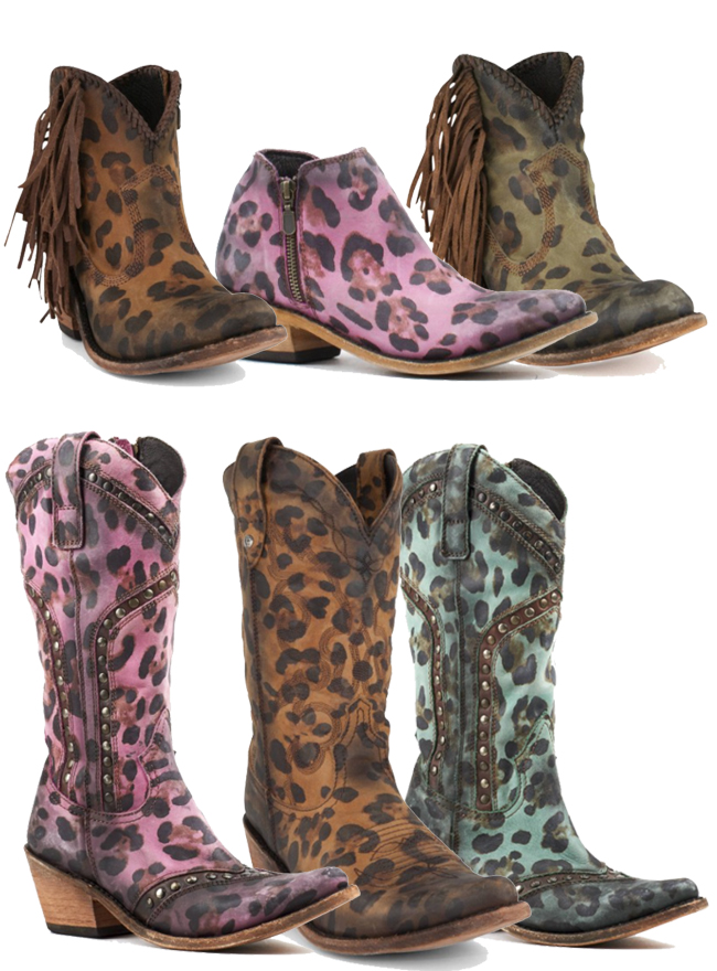 Leopard print cowboy boots by Liberty Black Boots