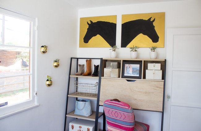 equestrian home office in Los Angeles