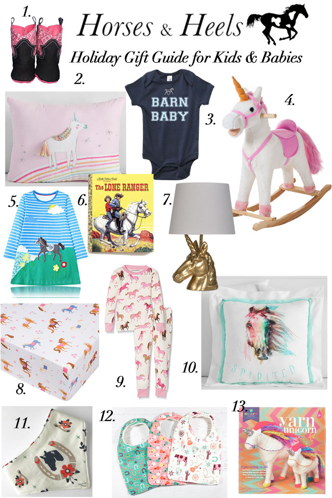 Horses & Heels gift guide for kids and babies