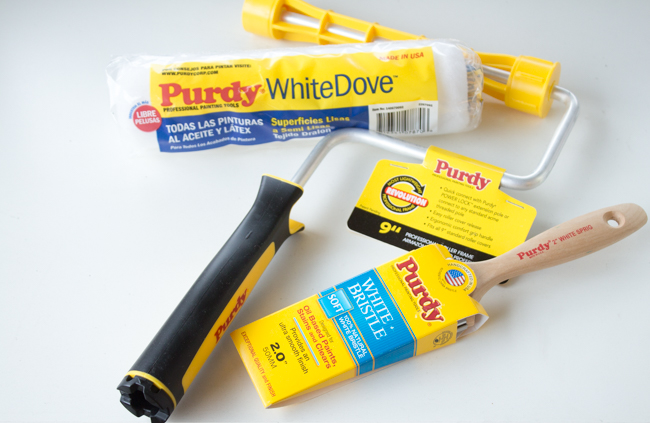 Purdy paint rollers and brushes