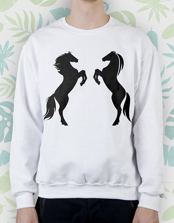 horse silhoute sweatshirt