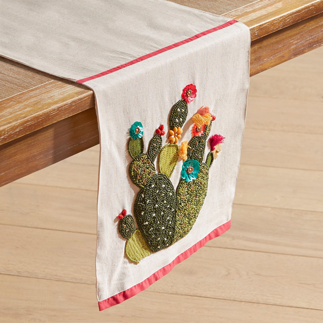 cactus parade table runner