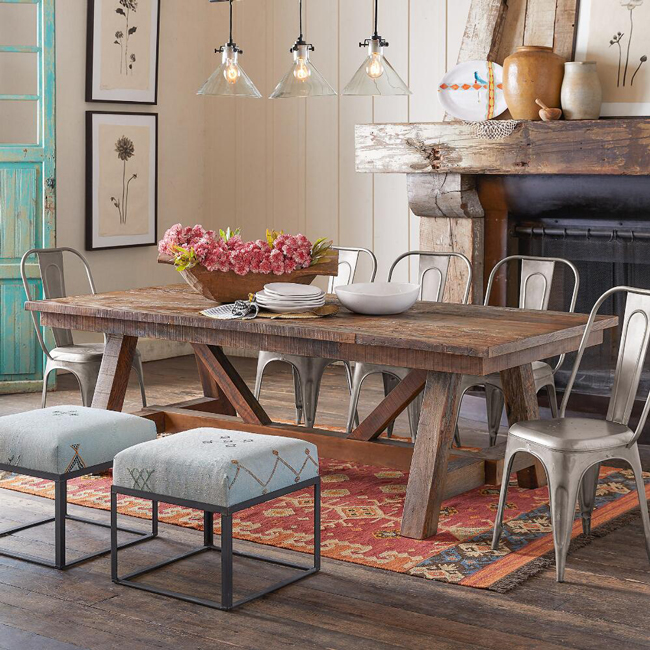 rustic chic dining room