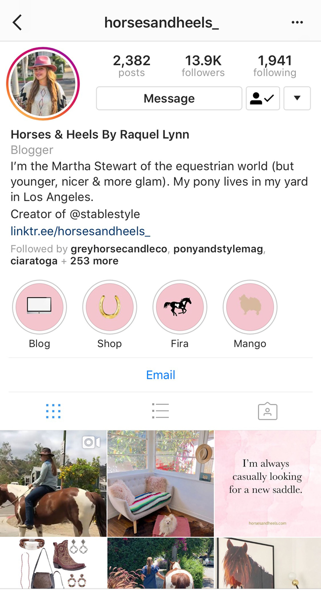 Horses & Heels on Instagram