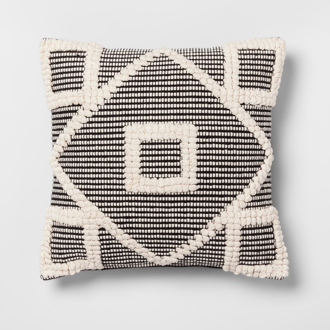 black and white Opal House pillow