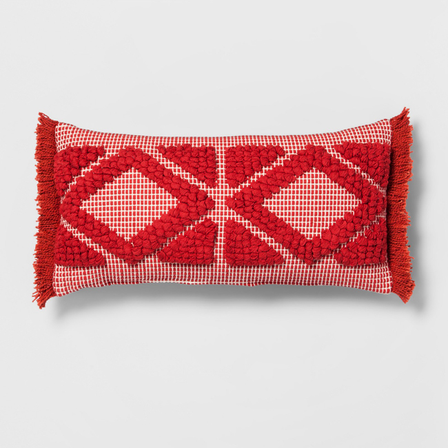 Opal House red pillow